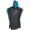 Palm Poncho Grend Changing Robe - Jet Grey -AquaFit Shop 11783 PonchoGrande robe JetGrey front