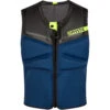 Mystic Block Kite Surfing Front-Zip Impact Vest - Navy/Lime -AquaFit Shop 2020 Mystic Block Impact Vest 35005 200108 422 01