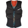Mystic Womens Gem Kite Surfing Front-Zip Impact Vest - Black -AquaFit Shop 2020 Mystic Gem Impact Vest 35005 200110 900 01