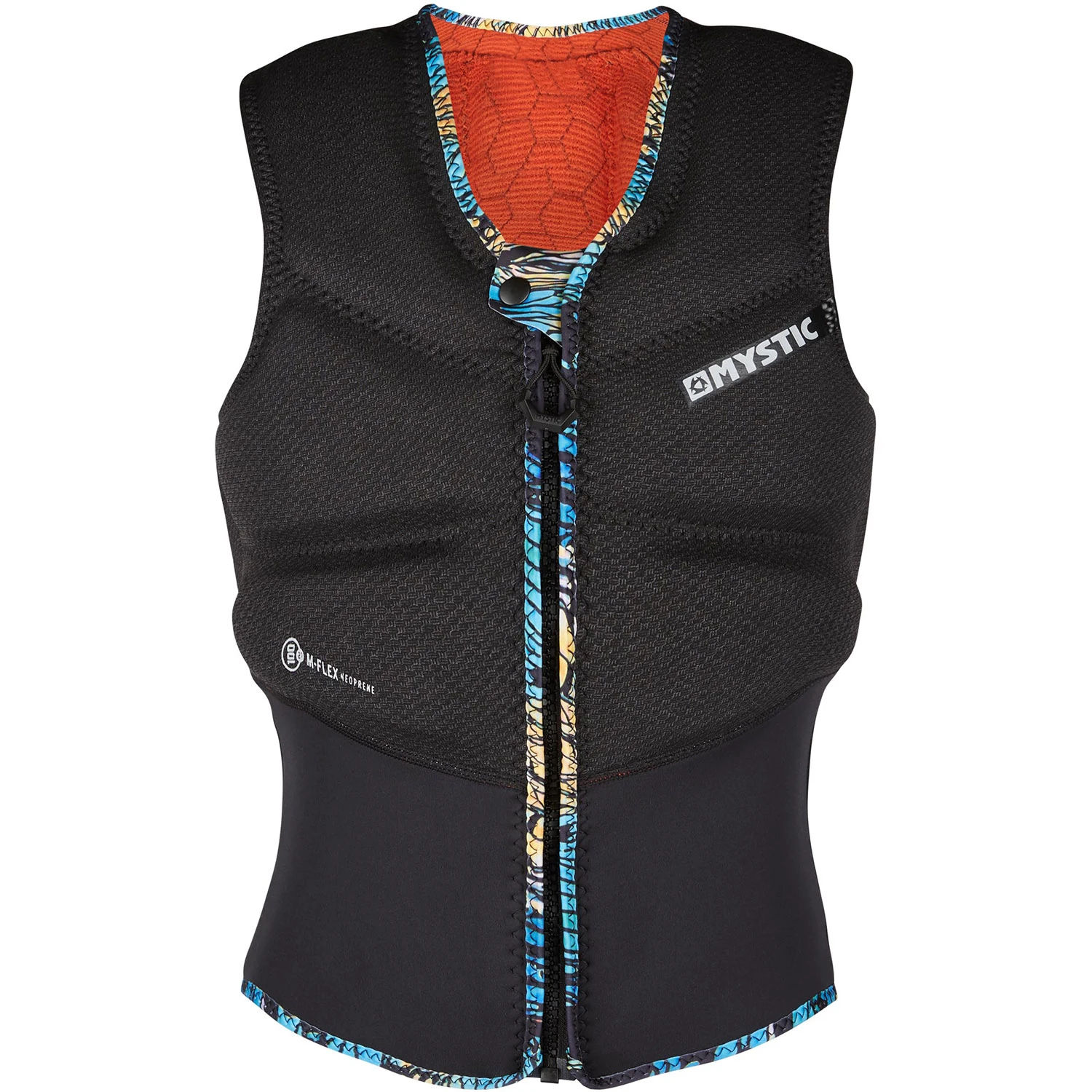Mystic Womens Gem Kite Surfing Front-Zip Impact Vest - Black 3 Mystic Womens Gem Kite Surfing Front-Zip Impact Vest - Black