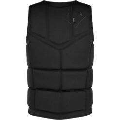 Mystic STAR Wake Boarding Front-Zip Impact Vest - Black -AquaFit Shop 2020 Mystic Star Wake Boarding Impact Vest 35205 200182 900 02