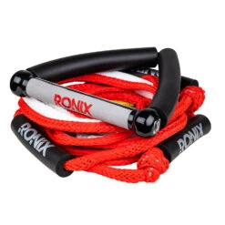 Ronix 25' Bungee Surf Rope With Handle - Red/Silver
