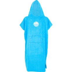 Alder Terry Cotton Poncho Changing Robe - Blue