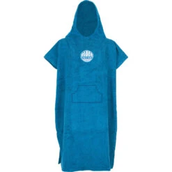 Alder Junior Terry Cotton Poncho Changing Robe - Navy