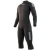 Mystic Brand 3/2mm Back-Zip Shortleg Flatlock Wetsuit - Black -AquaFit Shop 2021 Mystic Brand 32 Longarm Shortleg Wetsuit Black 210313 900 01