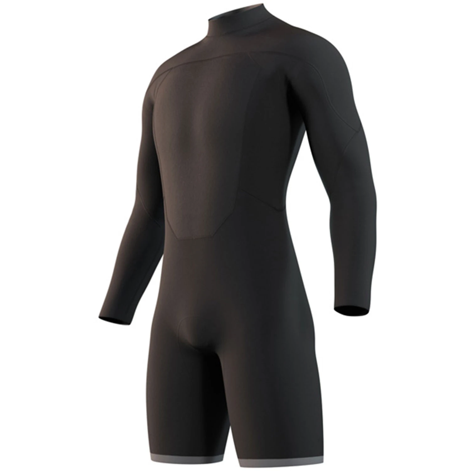 Mystic Brand 3/2mm Back-Zip Longarm Shorty Wetsuit - Black 5 Mystic Brand 3/2mm Back-Zip Longarm Shorty Wetsuit - Black - Image 3