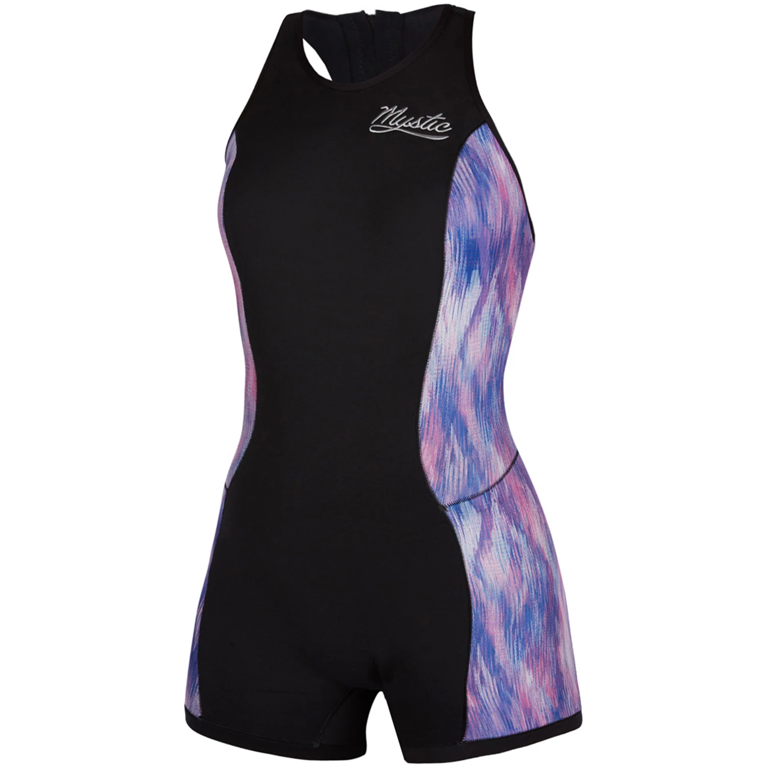 Mystic Womens Diva 2/2mm Back-Zip Short John Wetsuit - Black/Purple 3 Mystic Womens Diva 2/2mm Back-Zip Short John Wetsuit - Black/Purple