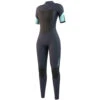 Mystic Womens Brand 3/2mm Back-Zip FL Shortarm Wetsuit - Night Blue