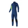 Mystic Junior Star 5/4mm Back-Zip Wetsuit - Night Blue -AquaFit Shop 2022 Mystic Junior Star 54mm Backzip Wetsuit Navy Lime 220040 449 01