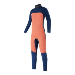 Mystic Junior Star 5/4mm Back-Zip Wetsuit - Night Blue -AquaFit Shop 2022 Mystic Junior Star 54mm Backzip Wetsuit Navy Lime 220040 449 03