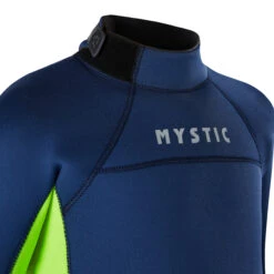 Mystic Junior Star 5/4mm Back-Zip Wetsuit - Night Blue -AquaFit Shop 2022 Mystic Junior Star 54mm Backzip Wetsuit Navy Lime 220040 449 05
