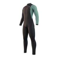 Mystic MARSHALL 4/3 GBS Front Zip Wetsuit - Black/green