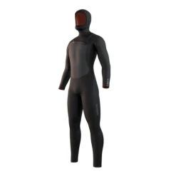 Mystic Voltt Hooded 6/4/3mm Front-Zip Fullsuit Wetsuit - Black
