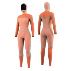 Mystic Womens Gem 6/4/3mm Hooded Wetsuit - Black -AquaFit Shop 2022 Mystic Womens Gem Hooded Wetsuit Black 2