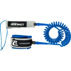Cressi Coiled SUP Leash 10ft - Blue -AquaFit Shop 2022 cressi coiled sup leash NP001072 1