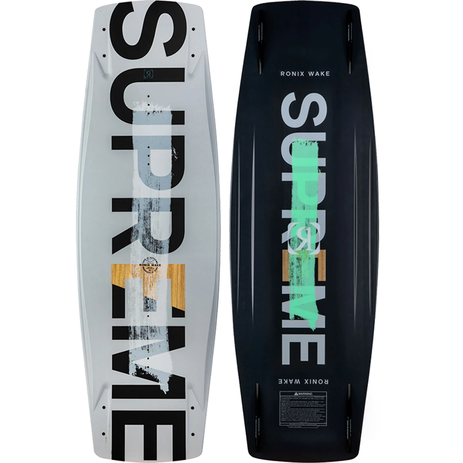 Ronix Supreme Sandwich Construction Boat Board - Dove Grey/Black