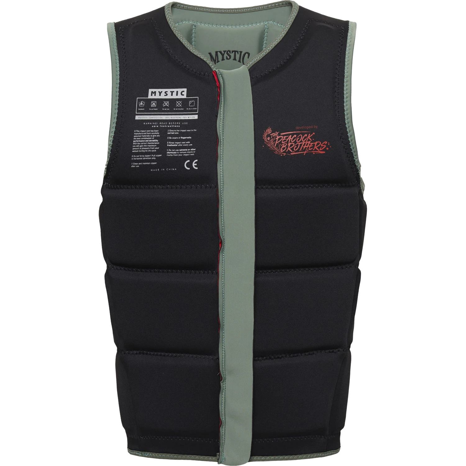 Mystic Peacock Wake Boarding Impact Vest - Dark Olive 5 Mystic Peacock Wake Boarding Impact Vest - Dark Olive - Image 3