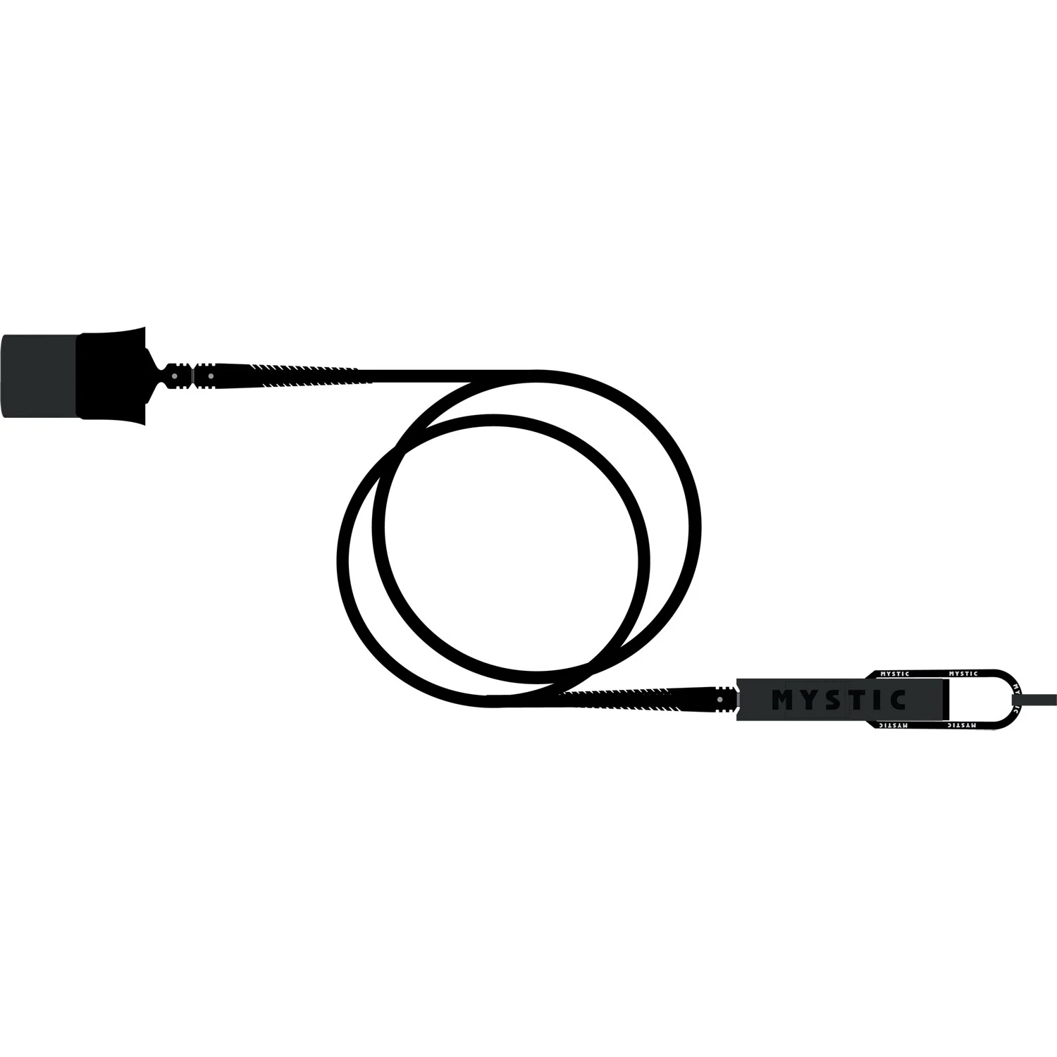 Mystic Surf Pro Board Leash - Black 3 Mystic Surf Pro Board Leash - Black
