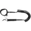 Mystic Wingfoil Board Coiled Calf Leash - Black -AquaFit Shop 2023 Mystic Wing Board Calf Leash 230295 100 01