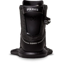 Ronix Parks Stage 2 Wakeboard Boots - Black Reflective -AquaFit Shop 2023 RONIX BOOTS PARKS LEFT HEEL