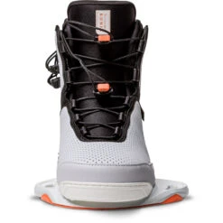 Ronix Rise Intuition Wakeboard Boots - White/Peach -AquaFit Shop 2023 RONIX BOOTS RISE LEFT TOE