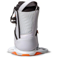 Ronix Rise Intuition Wakeboard Boots - White/Peach -AquaFit Shop 2023 RONIX BOOTS RISE RIGHT HEEL