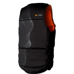 Ronix RXT Capella 3 CGA Impact Vest - Black / Electro Orange -AquaFit Shop 2023 RONIX CGA VEST CAPELLA 3.0 RXT BACK 3 4 ANGLE 1