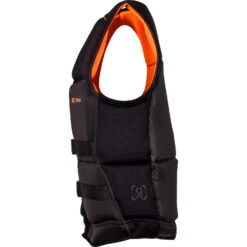 Ronix RXT Capella 3 CGA Impact Vest - Black / Electro Orange -AquaFit Shop 2023 RONIX CGA VEST CAPELLA 3.0 RXT SIDE