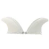 Northcore Basics Futures Compatible Nylon Quad Fins - White -AquaFit Shop Futures Compatible Quad Fin Set White1