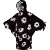 Mystic Womens Poncho - Black/White -AquaFit Shop Mystic Womens Poncho Black White 1