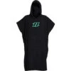 North Poncho / Fleece / Changing Robe - Black -AquaFit Shop North Kiteboarding Poncho Black