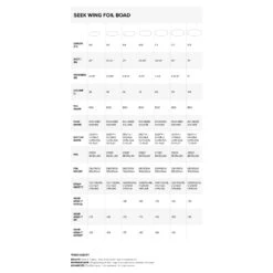 North Seek Inflatable Wingfoil Board - Titanium -AquaFit Shop North Seek Wingfoil Board