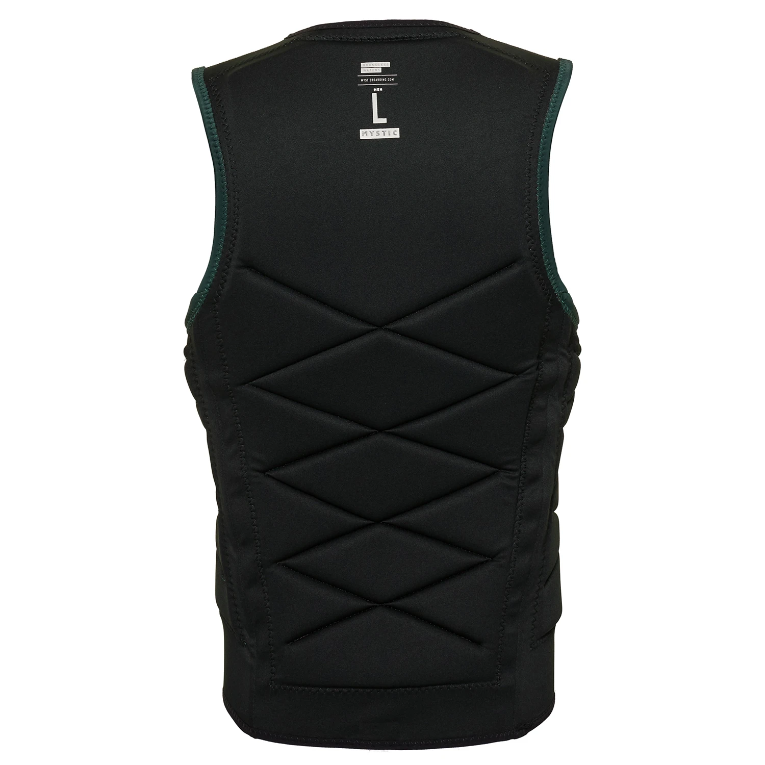 Mystic Outlaw Wake Boarding Front-Zip Impact Vest - Dark Leaf - Image 4