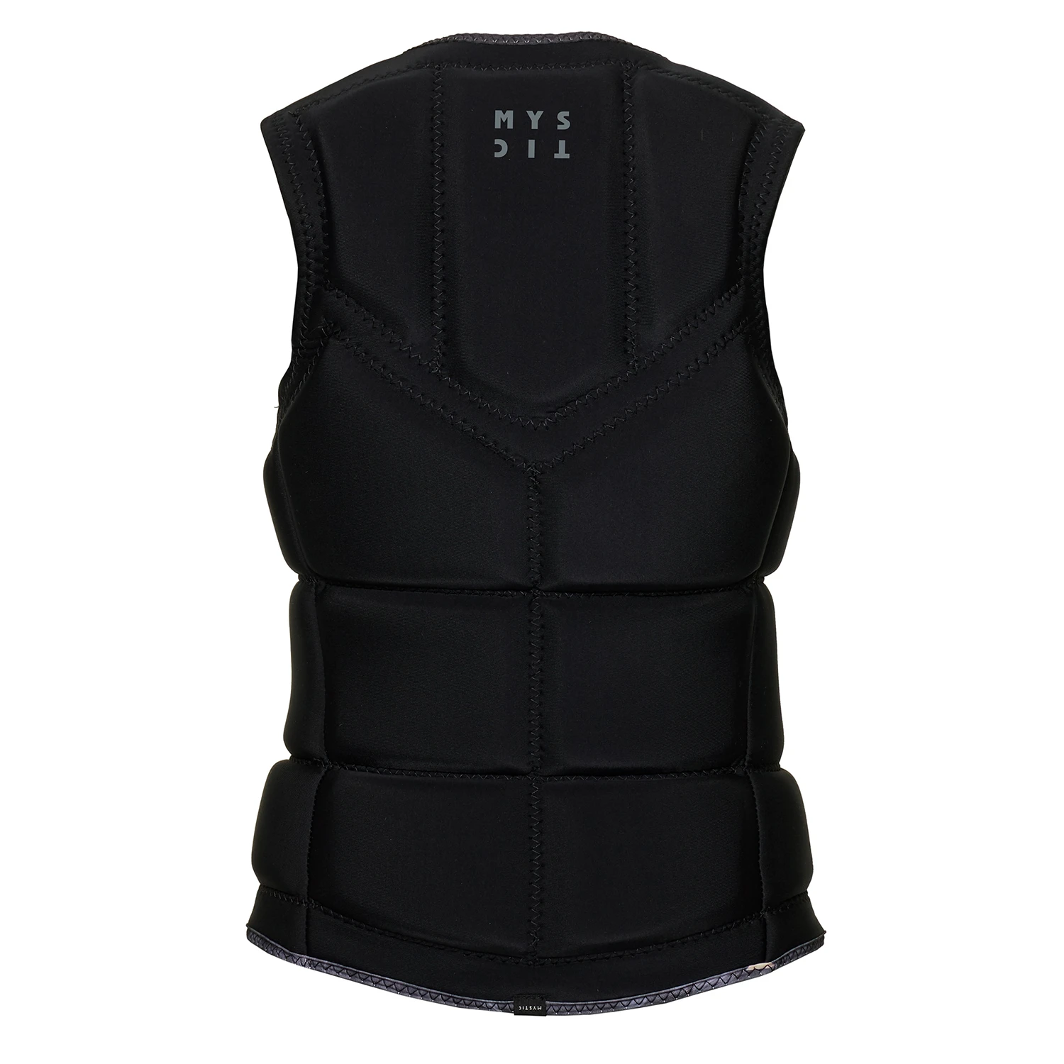 Mystic Womens Dazzled Wake Boarding Front-Zip Impact Vest - Black - Image 2