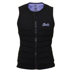 Mystic Womens Juice Wake Boarding Front-Zip Impact Vest - Black/Purple