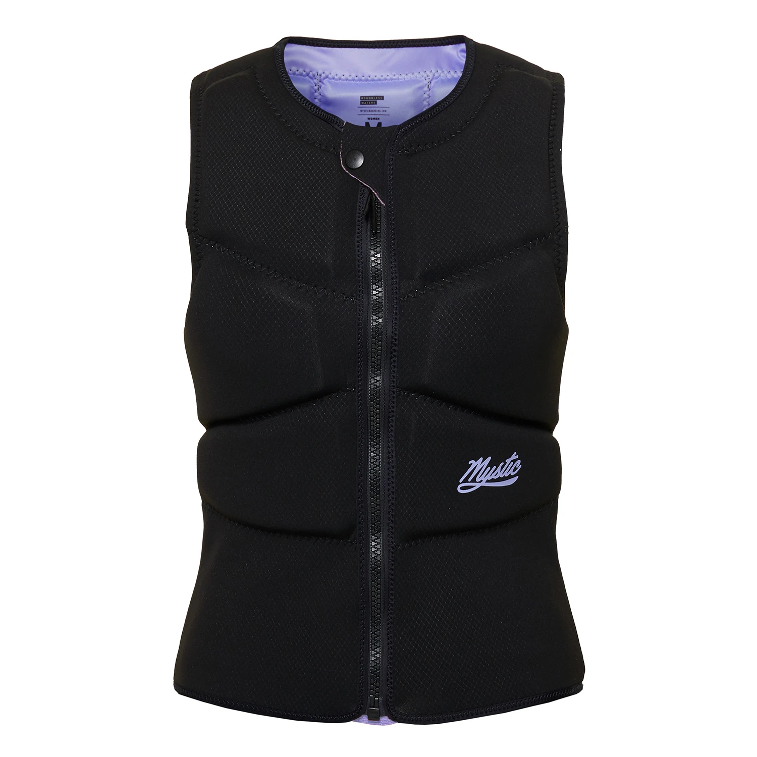 Mystic Womens Ruby Kite Surfing Front-Zip Impact Vest - Black/Purple