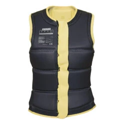 Mystic Womens Star Wake Boarding Front-Zip Impact Vest - Pastel Yellow -AquaFit Shop P2022 mystic womens star wake boarding front zip impact vest pastel yellow 03