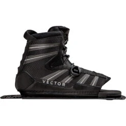 Radar Vector BOA Rear Aluminium Plate Boot - Black/Carbon/White -AquaFit Shop Radar Vector Boa Rear Aluminum Right Side