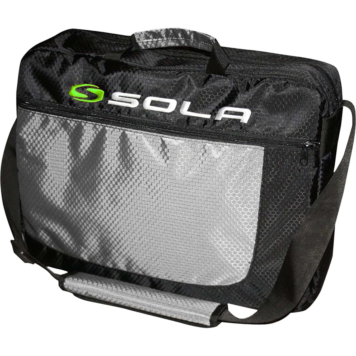Sola Surf Laptop Shoulder Bag - Black/Silver 3 Sola Surf Laptop Shoulder Bag - Black/Silver