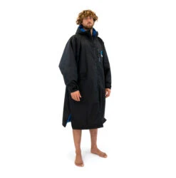 Surflogic Storm Robe LS Waterproof Poncho / Changing Robe - Black -AquaFit Shop Surf Logic Long Sleeve Storm Robe 2