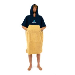 Surflogic Poncho / Changing Robe - Navy/Beige