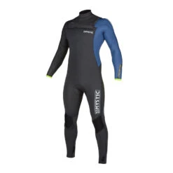 Mystic Majestic 3/2mm Front-Zip Fullsuit Wetsuit - Grey Blue