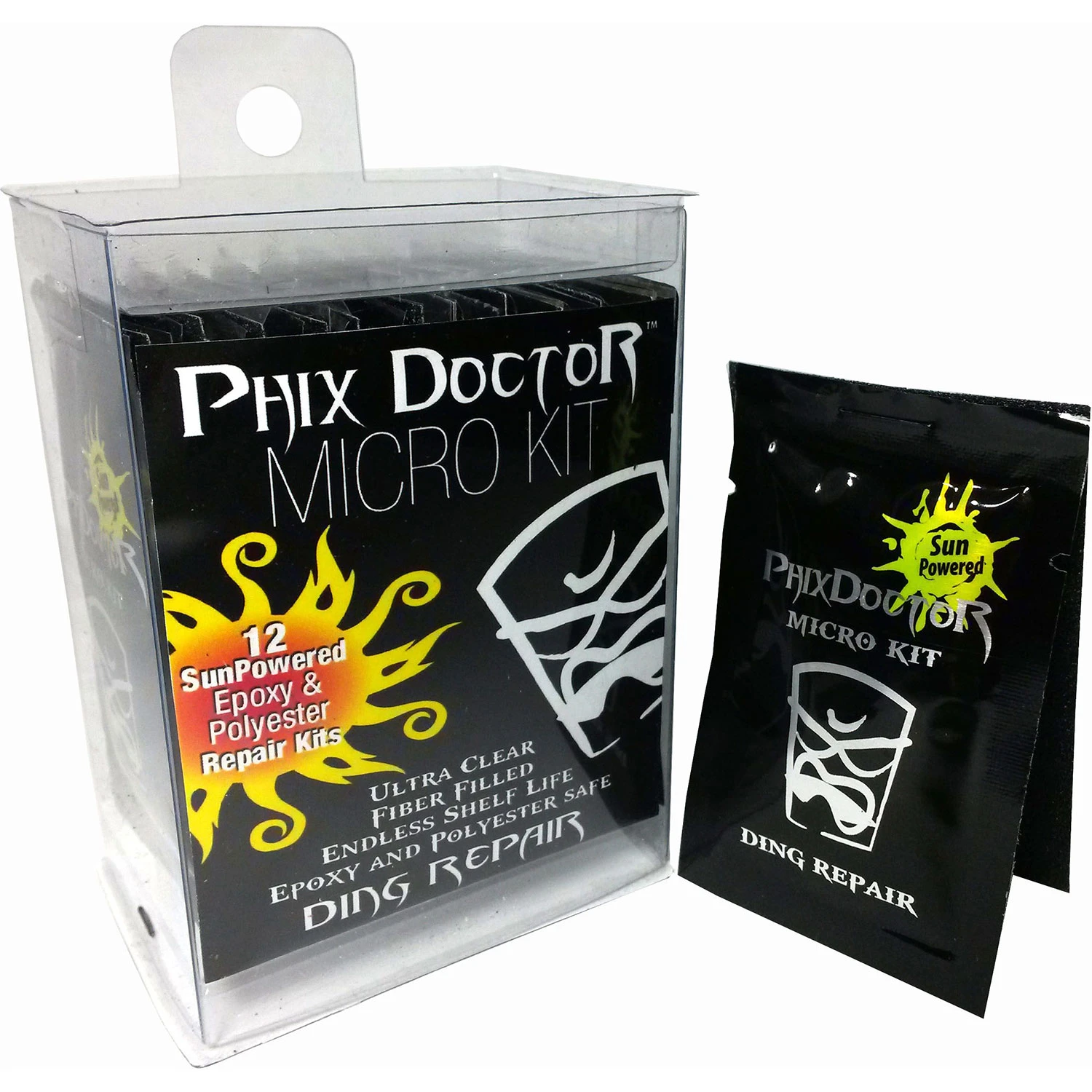 Phix Doctor Micro Repair Kit For Surfboards - Pack Of 12 3 Phix Doctor Micro Repair Kit For Surfboards - Pack Of 12